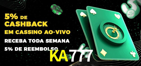 Promoções do cassino ao Vivo KA777